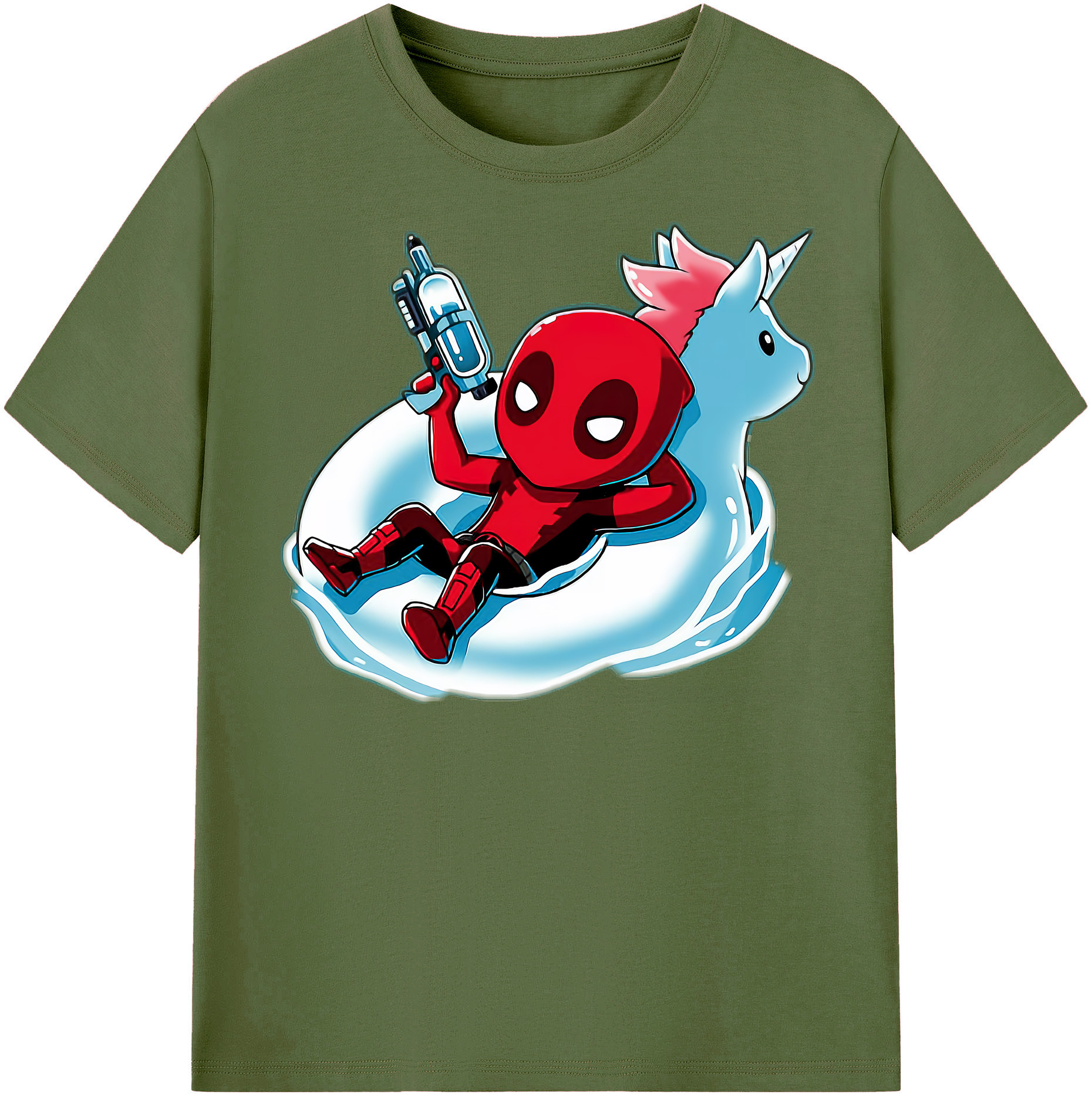 （画像用） Deadpool デッドプール 綿100％半袖Tシャツ（フロントプリント）